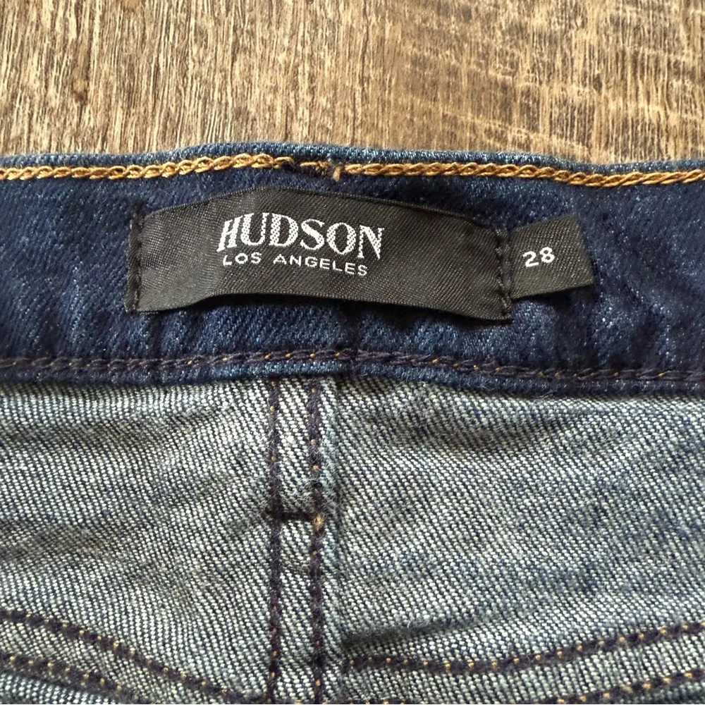 Hudson Jeans Dark Blue Jean Shorts - Picture 3 of 4